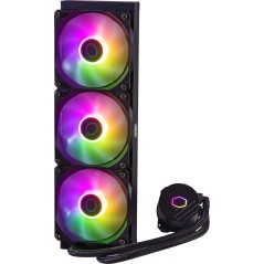 Cooler Master MasterLiquid 360L Core ARGB Liquid Cooling System - High Performance 120mm, Black - Enhance Your PC with Superior 